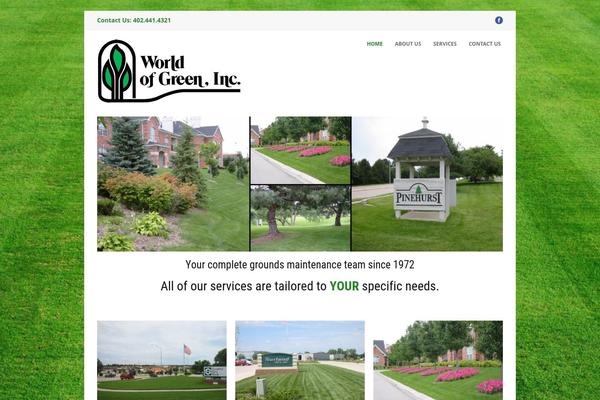 worldofgreeninc.com site used Word-of-green-theme