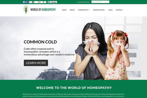 worldofhomeopathy.com site used Homeopathy