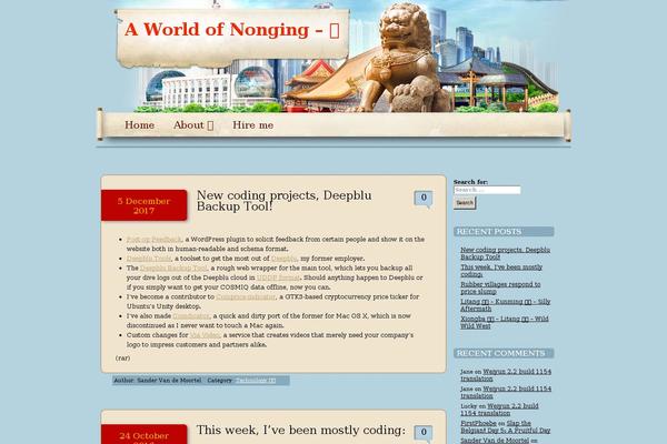 worldofnonging.com site used Simple China
