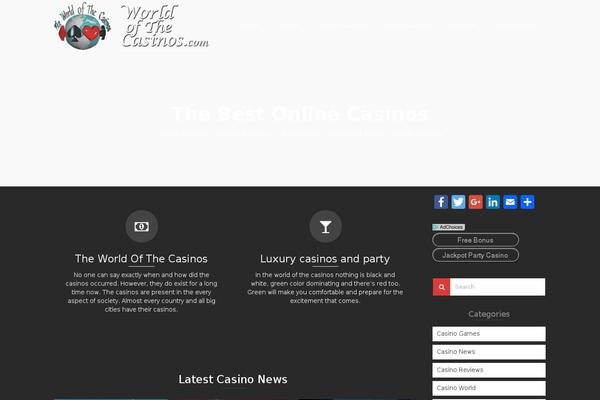 worldofthecasinos.com site used Pinnacle