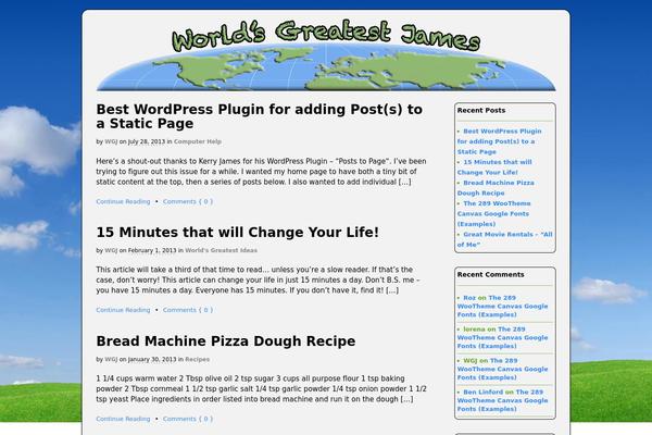 Canvas theme site design template sample