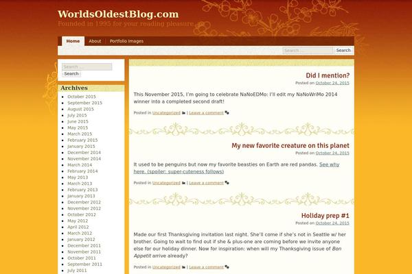 worldsoldestblog.com site used oriental