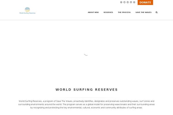 worldsurfingreserves.org site used Savethewaves