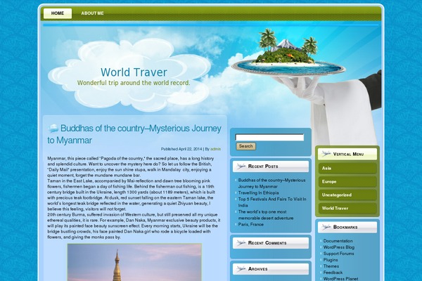 iTravel theme websites examples