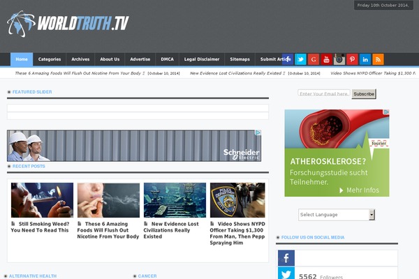 worldtruth.tv site used Newspaper87