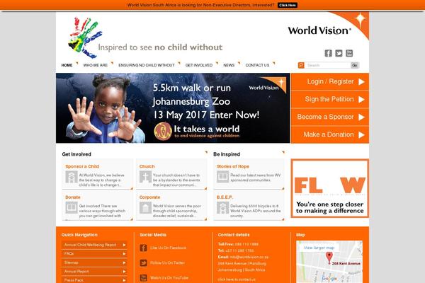 worldvision.co.za site used Wvtheme