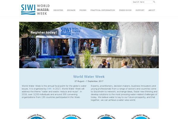 worldwaterweek.org site used Siwiorg