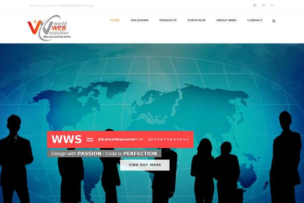 Wws theme site design template sample