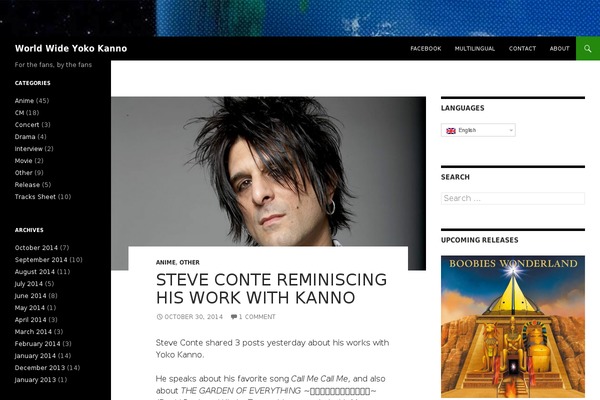 Twenty Fourteen theme site design template sample