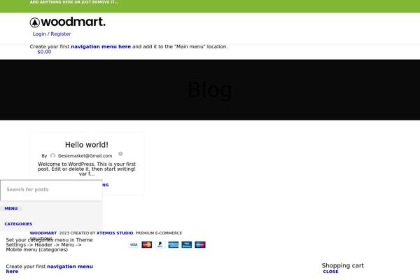 WordPress website example screenshot
