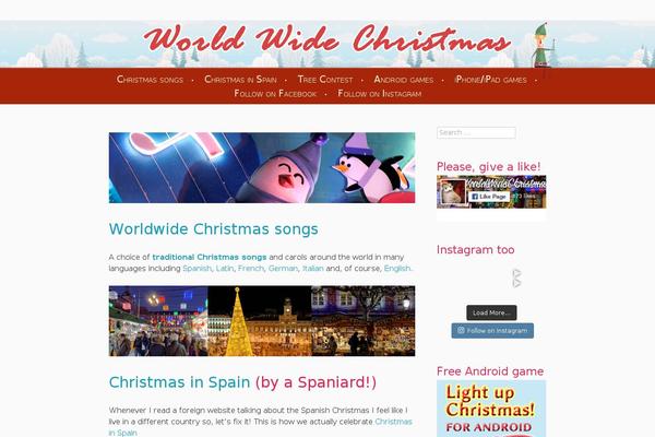 worldwidechristmas.com site used Cheer-child