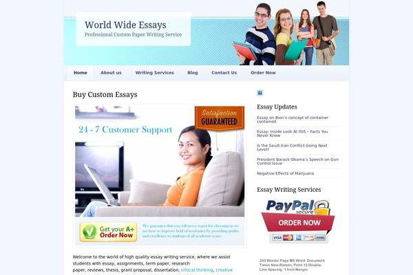 Essay theme site design template sample