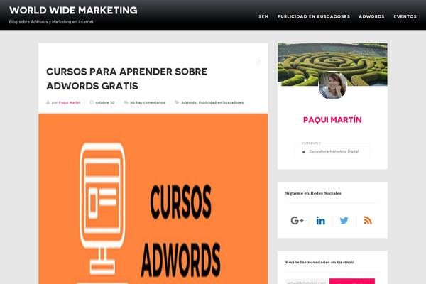 worldwidemarketing.es site used Blogy-child