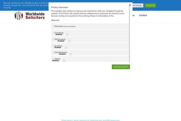 WordPress website example screenshot