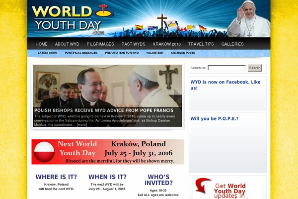 worldyouthday.com site used Wyd