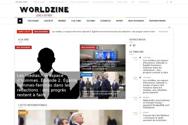 worldzine.fr site used Weekly News