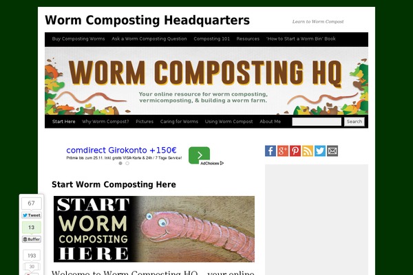 WordPress website example screenshot