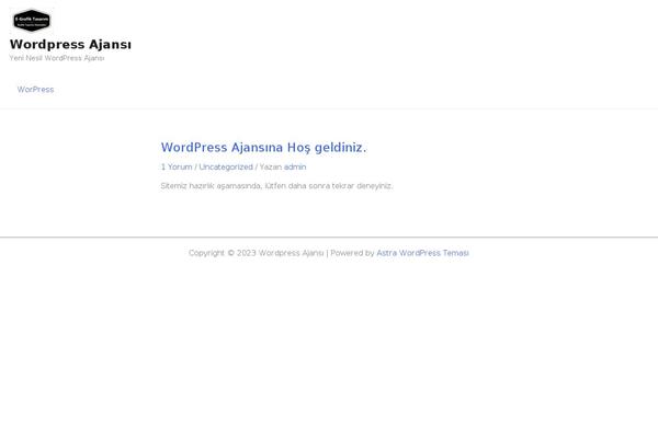 WordPress website example screenshot