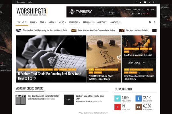 worshipgtr.com site used Curated