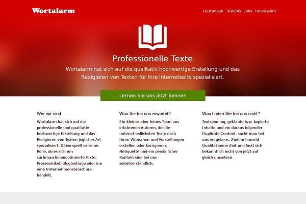 WordPress website example screenshot