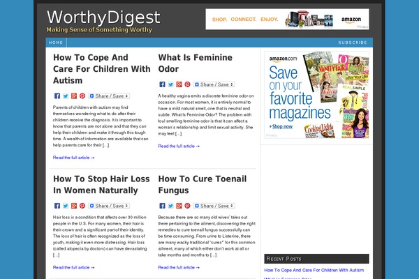 WordPress website example screenshot