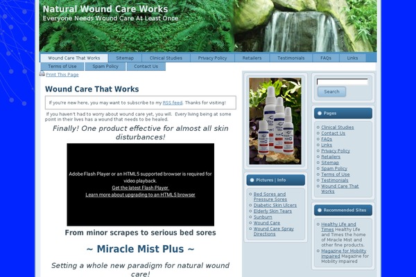 woundcarespray.com site used Miracle_mist_2