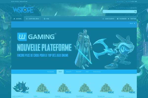 wow-st0re.com site used Wp_gameworld