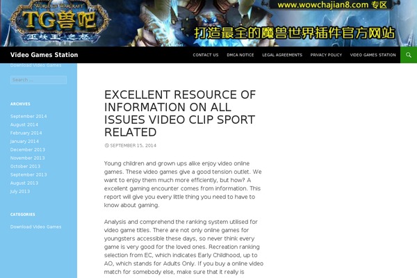 WordPress website example screenshot