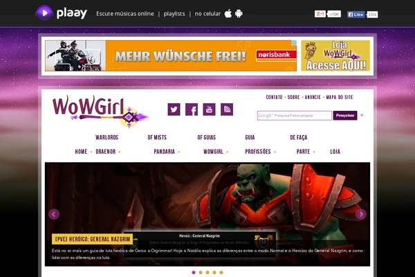 wowgirl.com.br site used Wowgirl