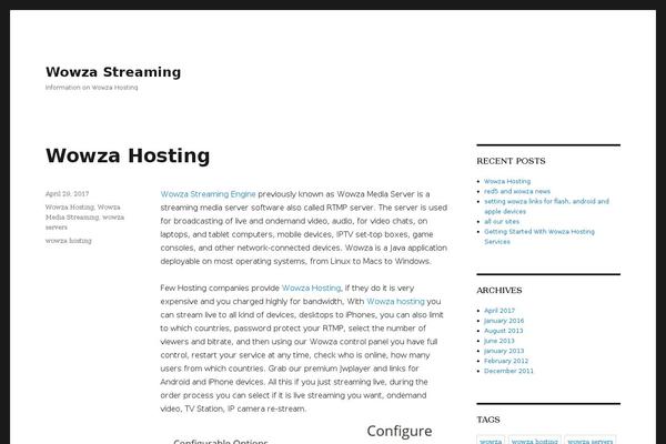 WordPress website example screenshot