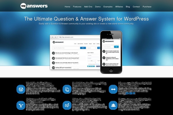 wp-answers.com site used Response-premium
