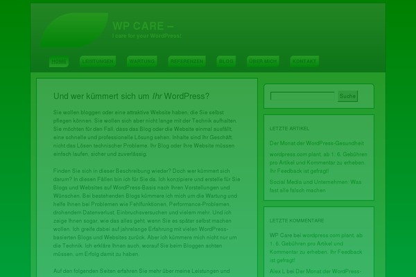 wp-care.net site used Careneu