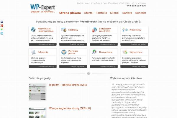 Wpx theme site design template sample