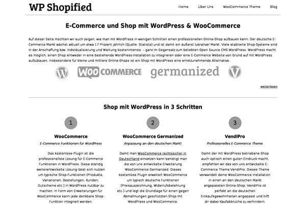 wp-shopified.com site used Shopified