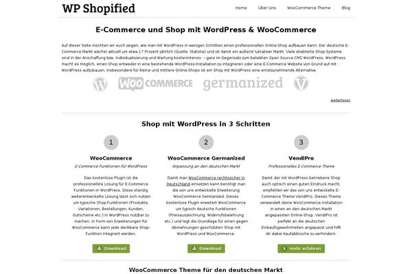Shopified theme site design template sample