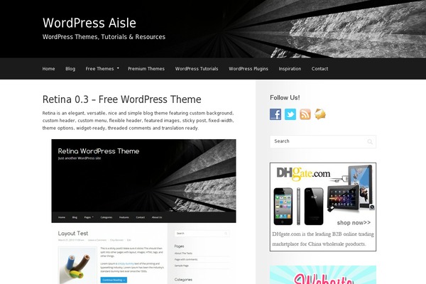 Poseidon theme site design template sample