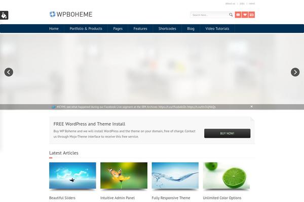wpboheme.com site used Cacat