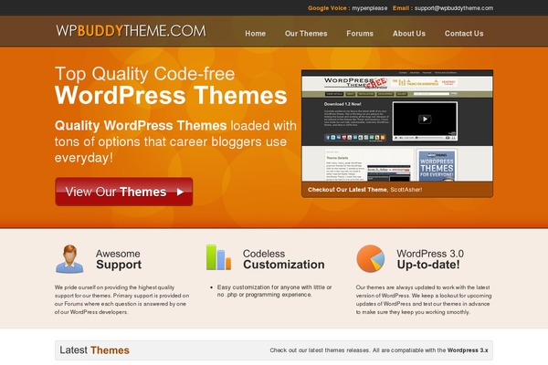 wpbuddytheme.com site used Buddythemes