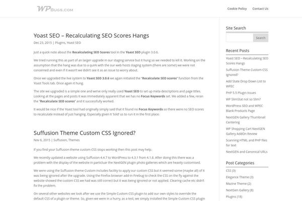 Suffusion theme site design template sample