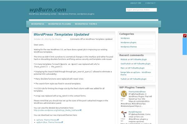 wpburn.com site used wpTune