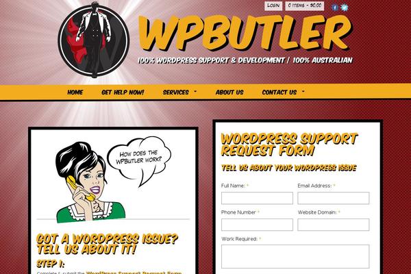 wpbutler.com.au site used Wpbutler