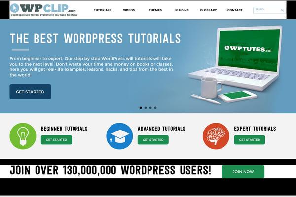 wpclip.com site used Wptutes