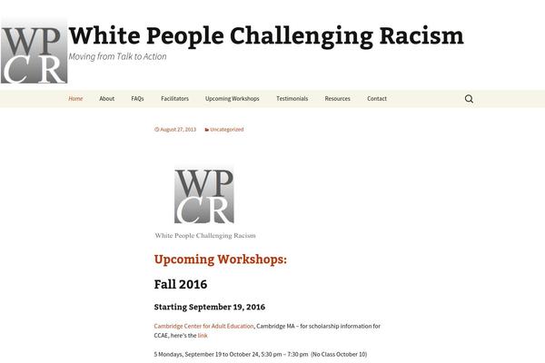 wpcr-boston.org site used Twenty Thirteen