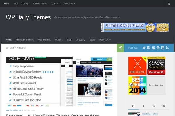 Squaretype theme site design template sample