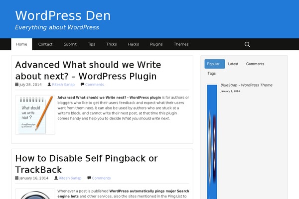 bluestrap WordPress theme, websites list used bluestrap theme bluestrap theme websites examples