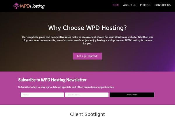 wpdhosting.com site used Hostme
