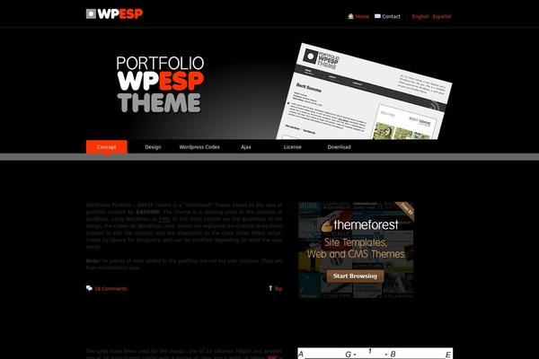 wpesp.com site used Wpesp-theme