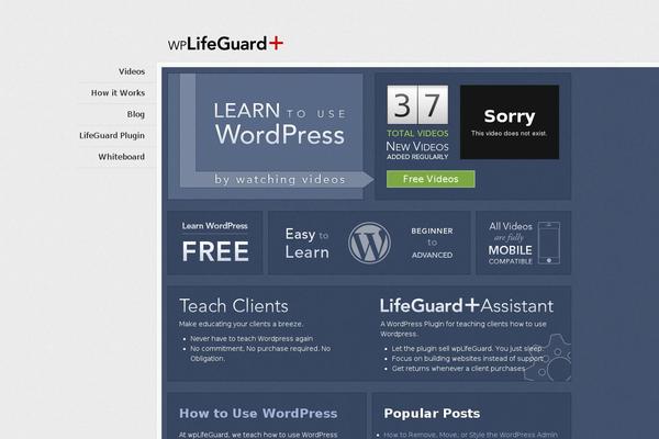 wplifeguard.com site used Lifeguard