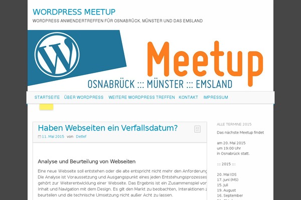wpmeetup-osnabrueck.de site used Meetup-master