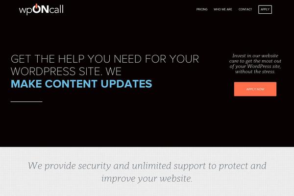 wponcall.com site used Wponcall